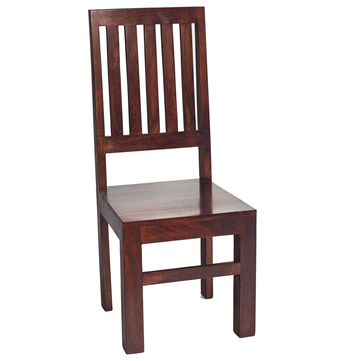 Amrai Slat Back Chair (Set of 2) - Dark Mango Wood