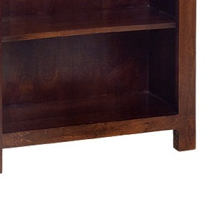 Amrai Large Open Bookcase – Dark Mango Wood