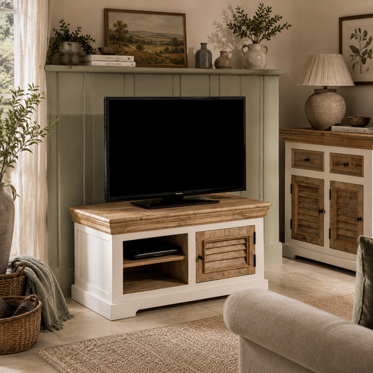 Aangan TV Cabinet – Solid Mango Wood