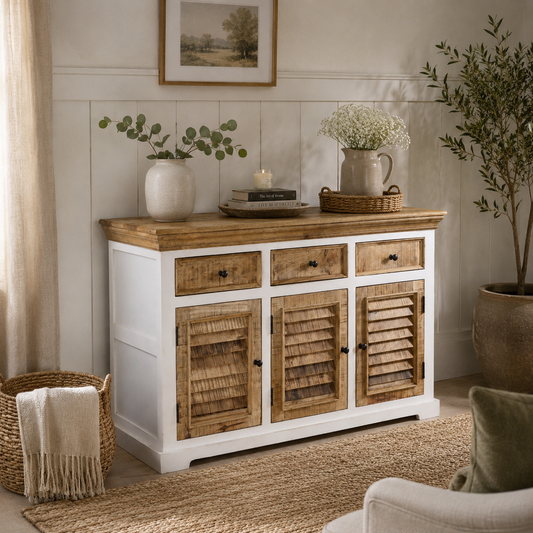 Aangan Large Sideboard – Solid Mango Wood
