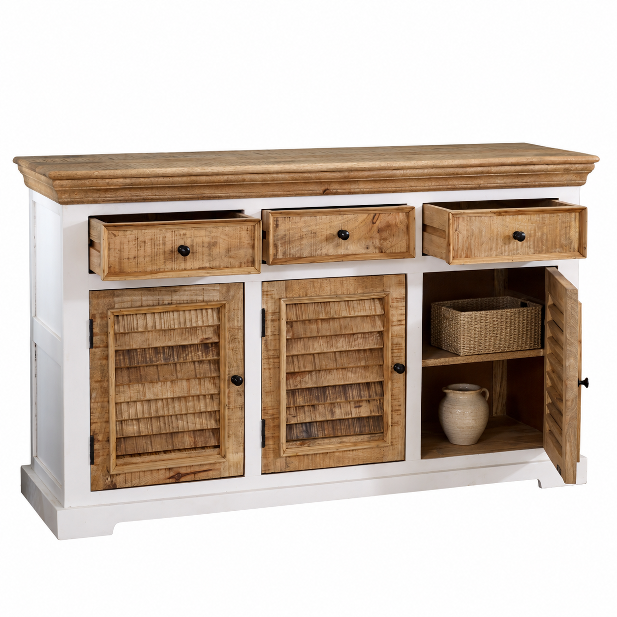 Aangan Large Sideboard – Solid Mango Wood