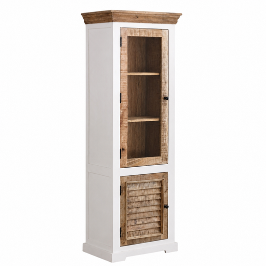 Aangan Bookcase Display Cabinet – Solid Mango Wood