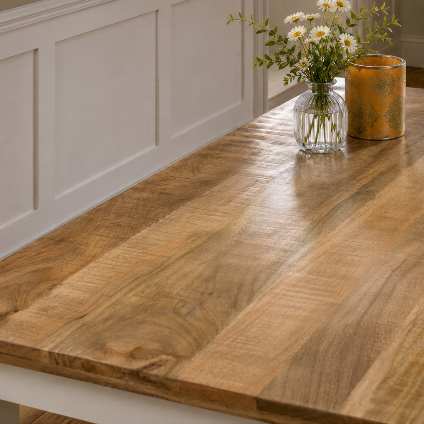 Aangan Dining Table – Solid Mango Wood