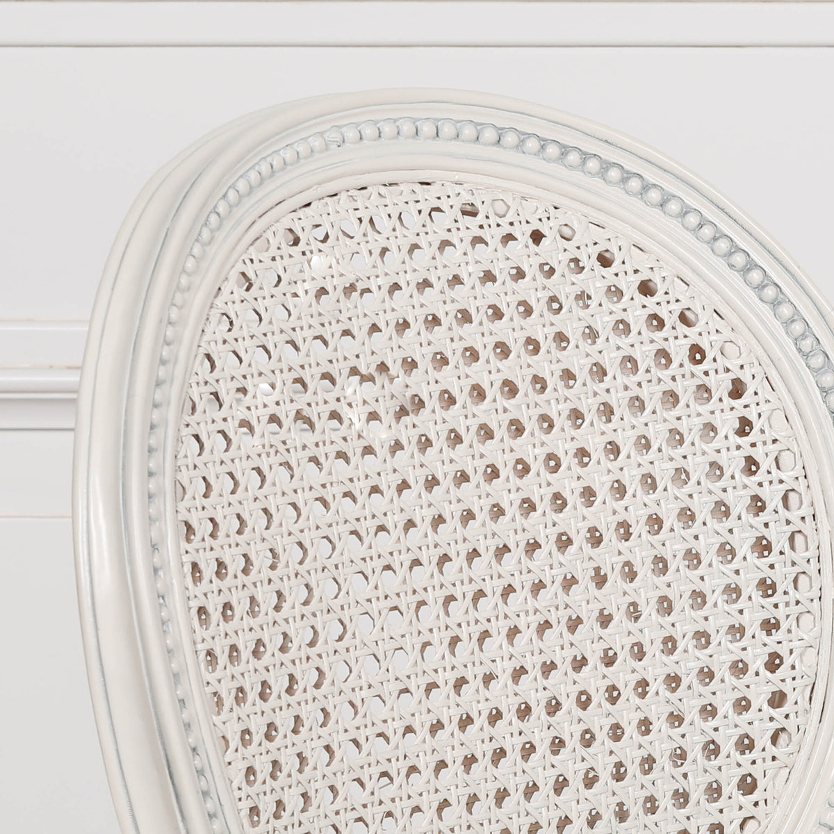 Aubrey French Rattan Armchair – Pale Ivory