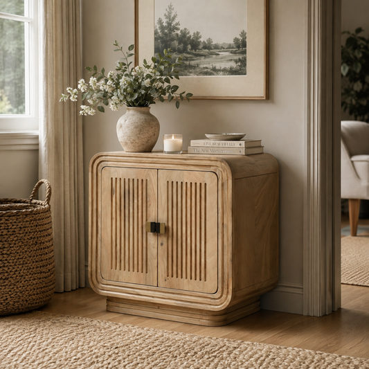 Witton Mini Sideboard – Carved Mango Wood