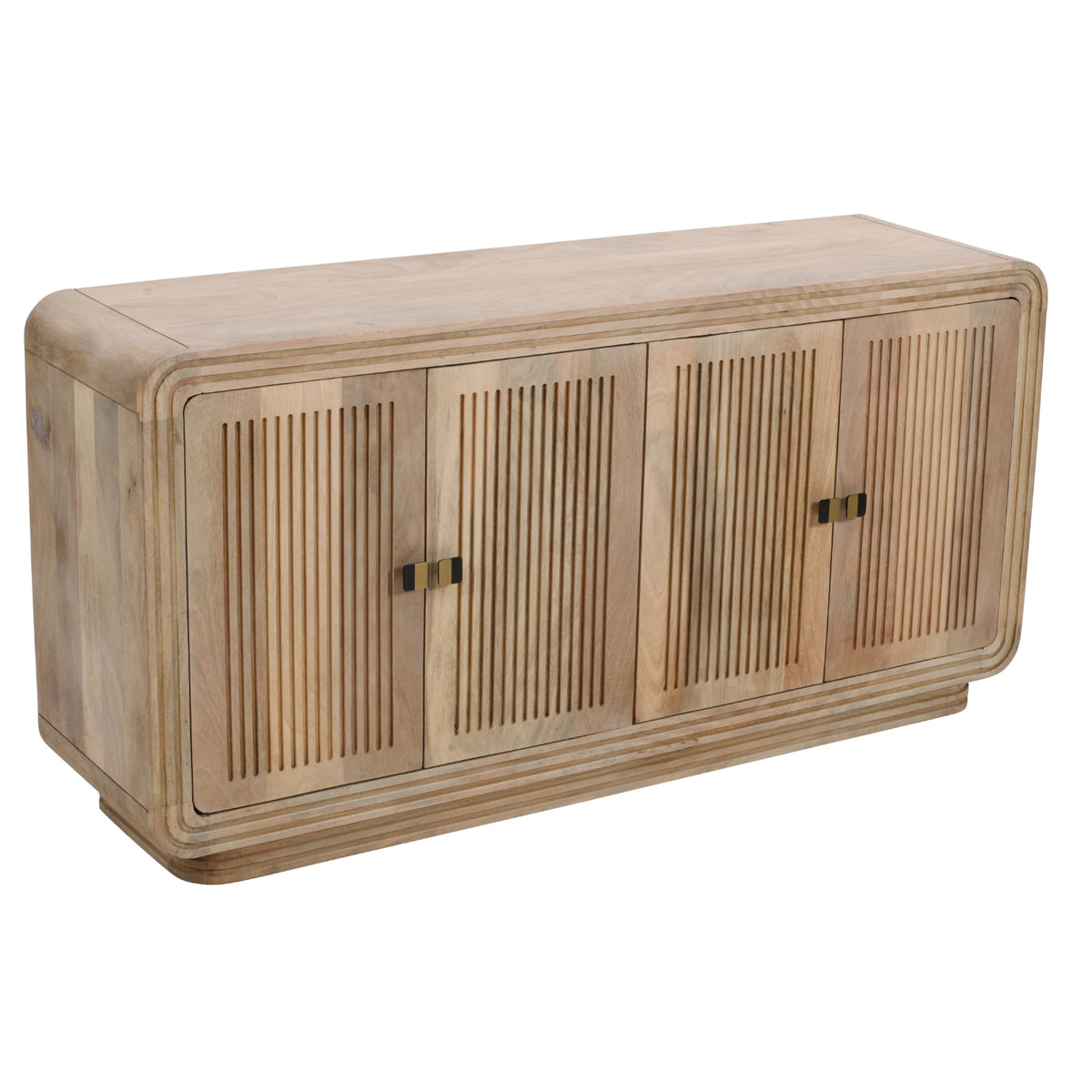 Witton Large Sideboard – 4 Door – Carved Mango Wood