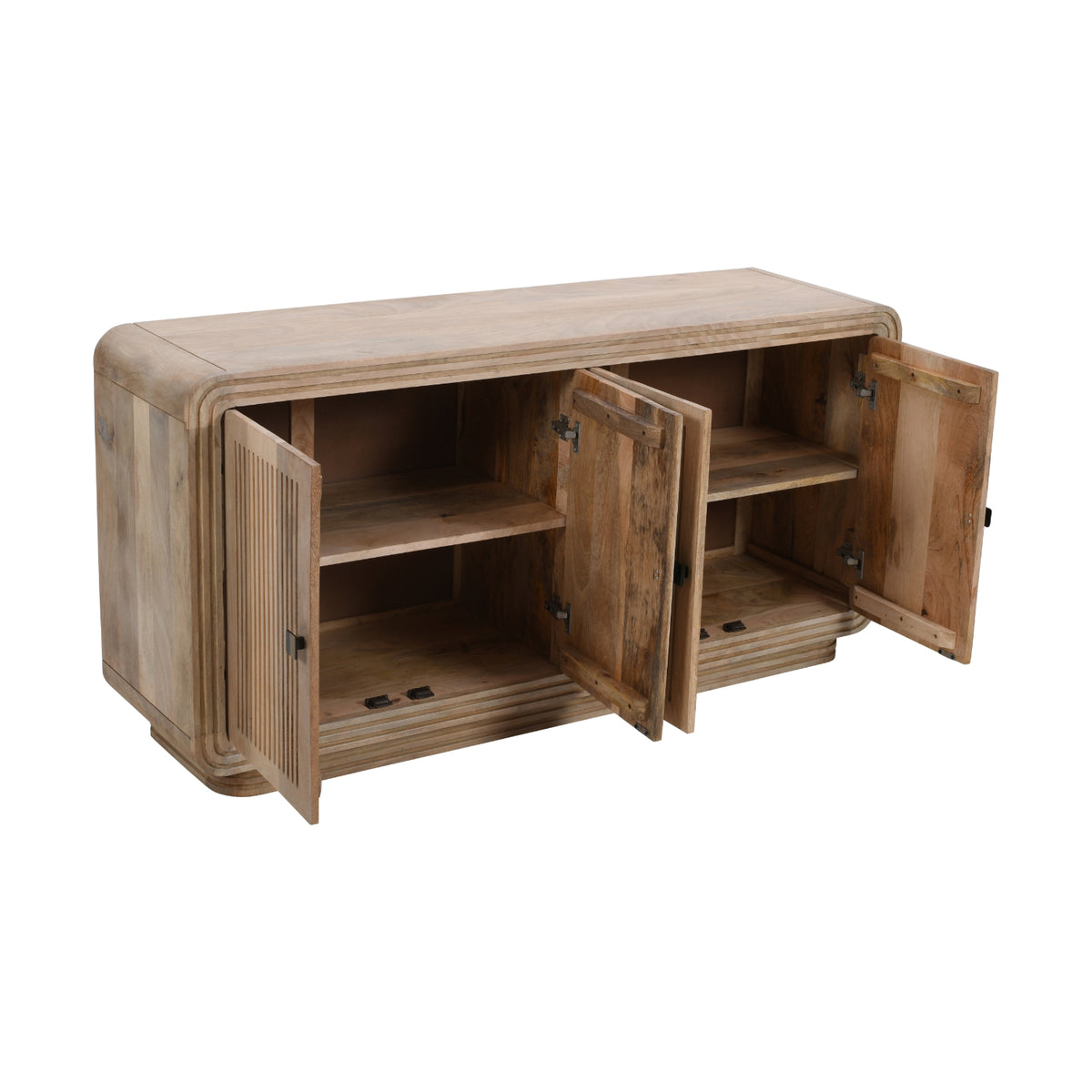 Witton Large Sideboard – 4 Door – Carved Mango Wood