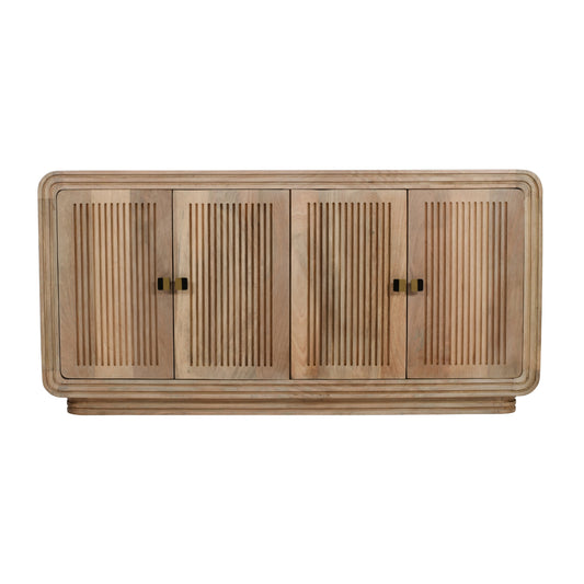 Witton Large Sideboard – 4 Door – Carved Mango Wood