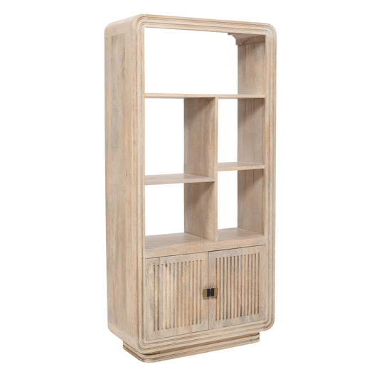Witton Bookcase – Carved Mango Wood