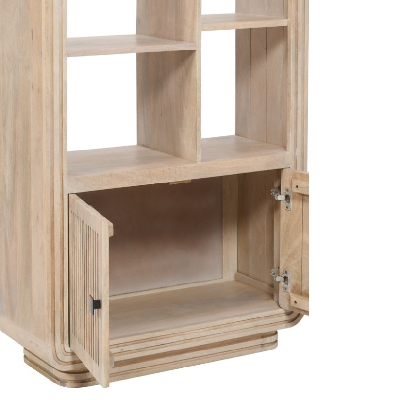 Witton Bookcase – Carved Mango Wood