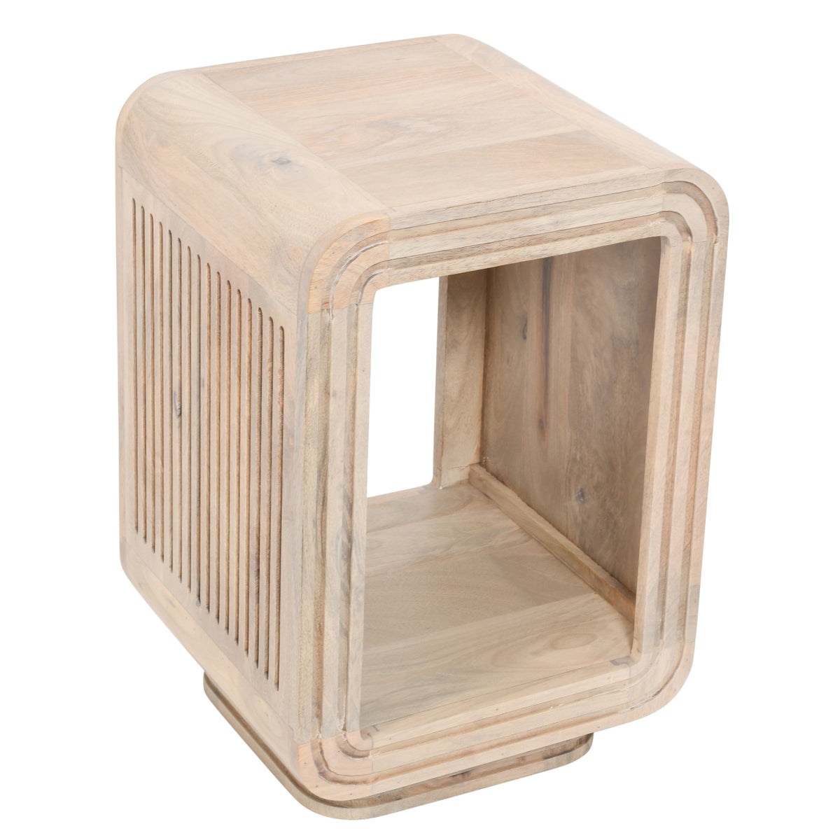 Witton Side Table – Carved Mango Wood