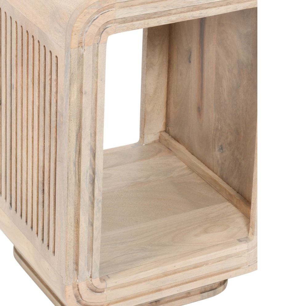 Witton Side Table – Carved Mango Wood
