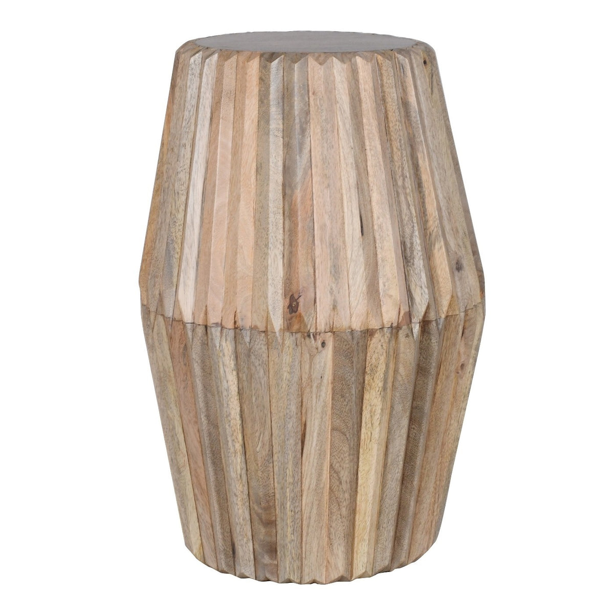 Witton Side Table – Carved Mango Wood