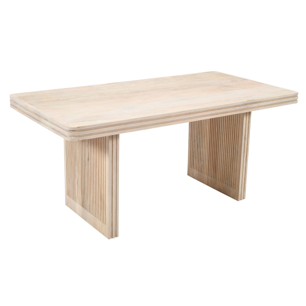 Witton Dining Table – 6 Seater – Carved Mango Wood