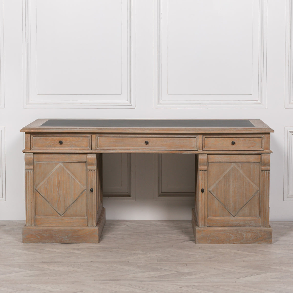 Westbrook Executive Desk – Rustic White Cedar