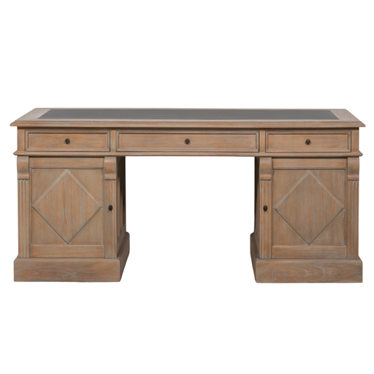 Westbrook Executive Desk – Rustic White Cedar