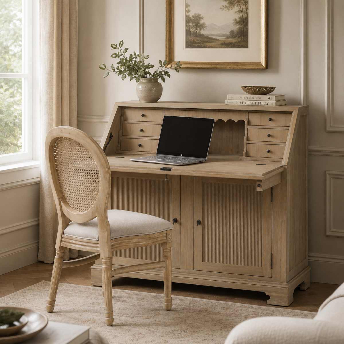 Westbrook Rustic Bureau Desk – White Cedar