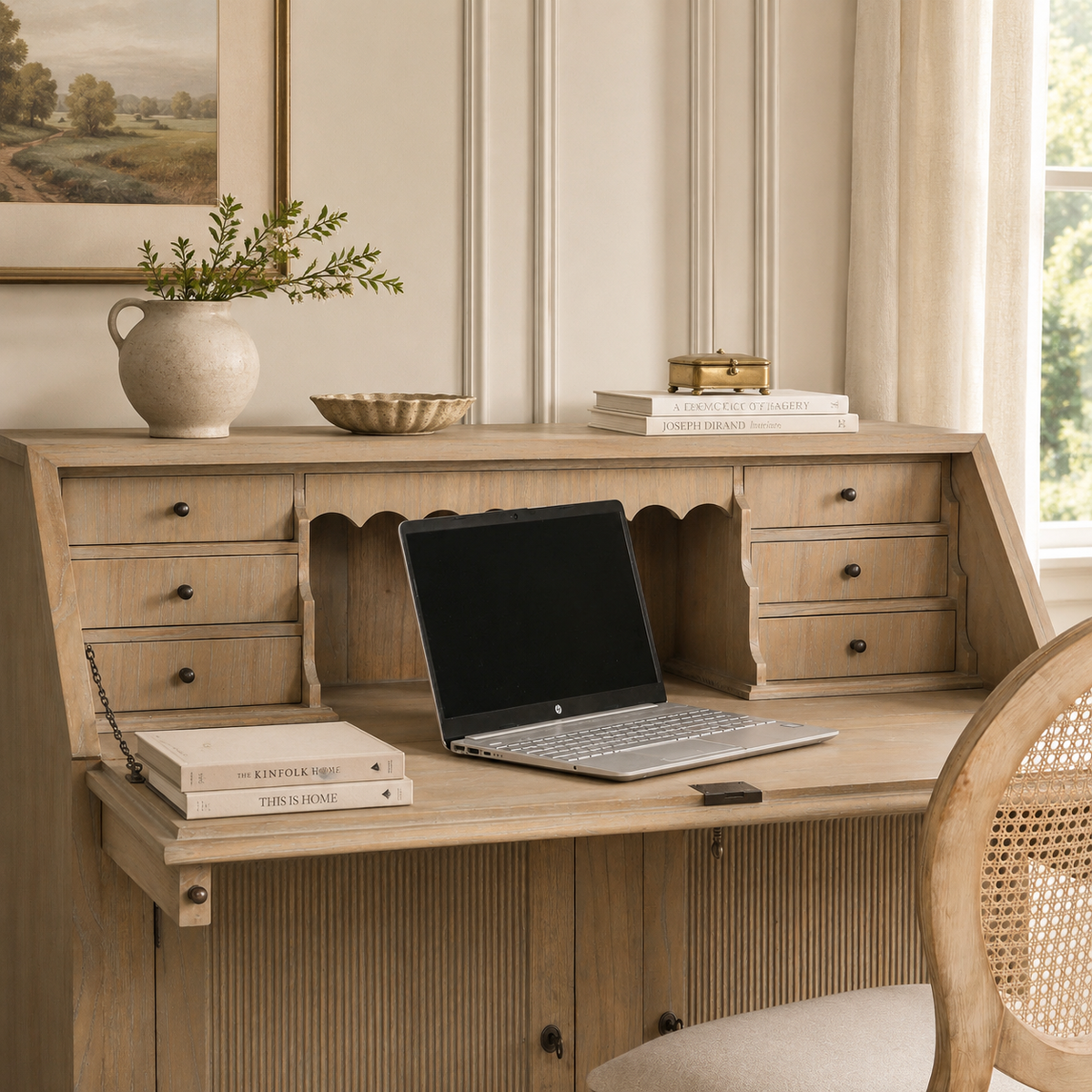 Westbrook Rustic Bureau Desk – White Cedar