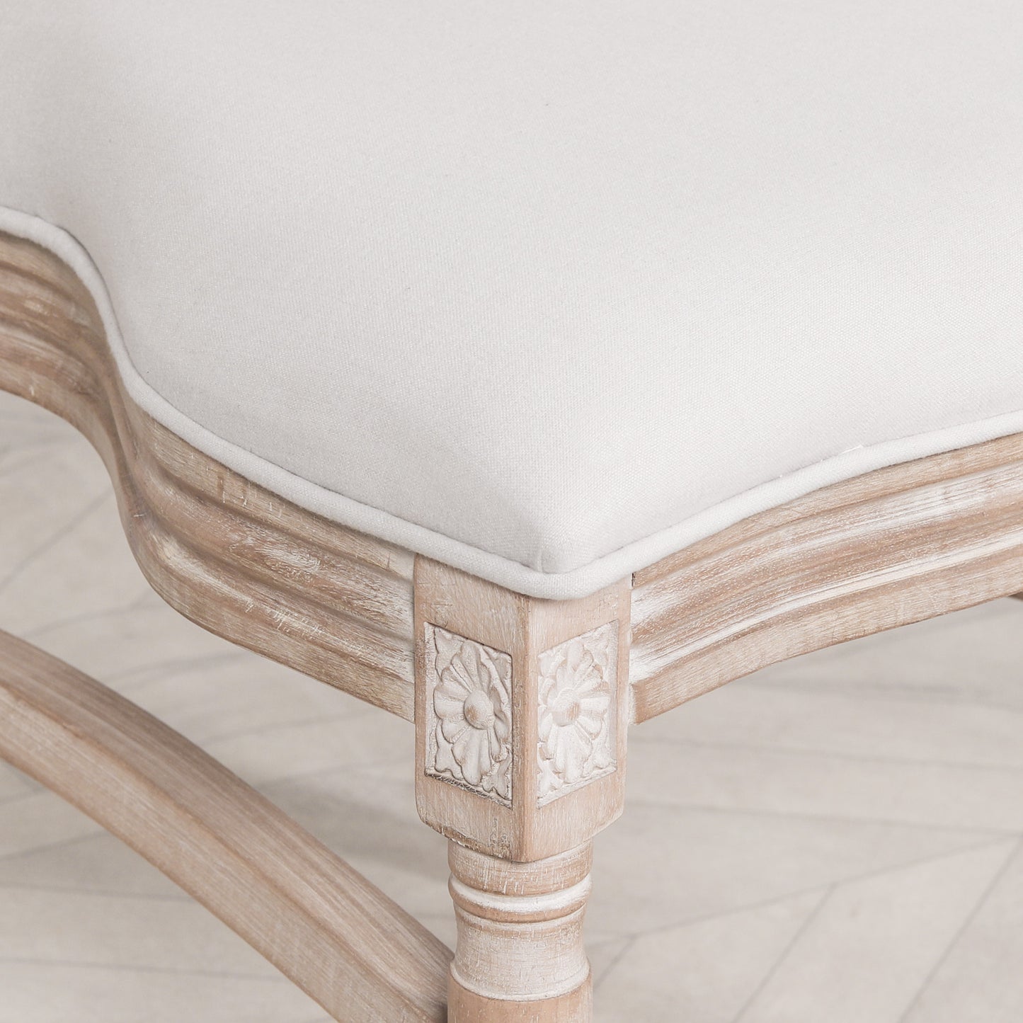 Light Louis Upholstered Dining Chair – Birch Wood & Linen