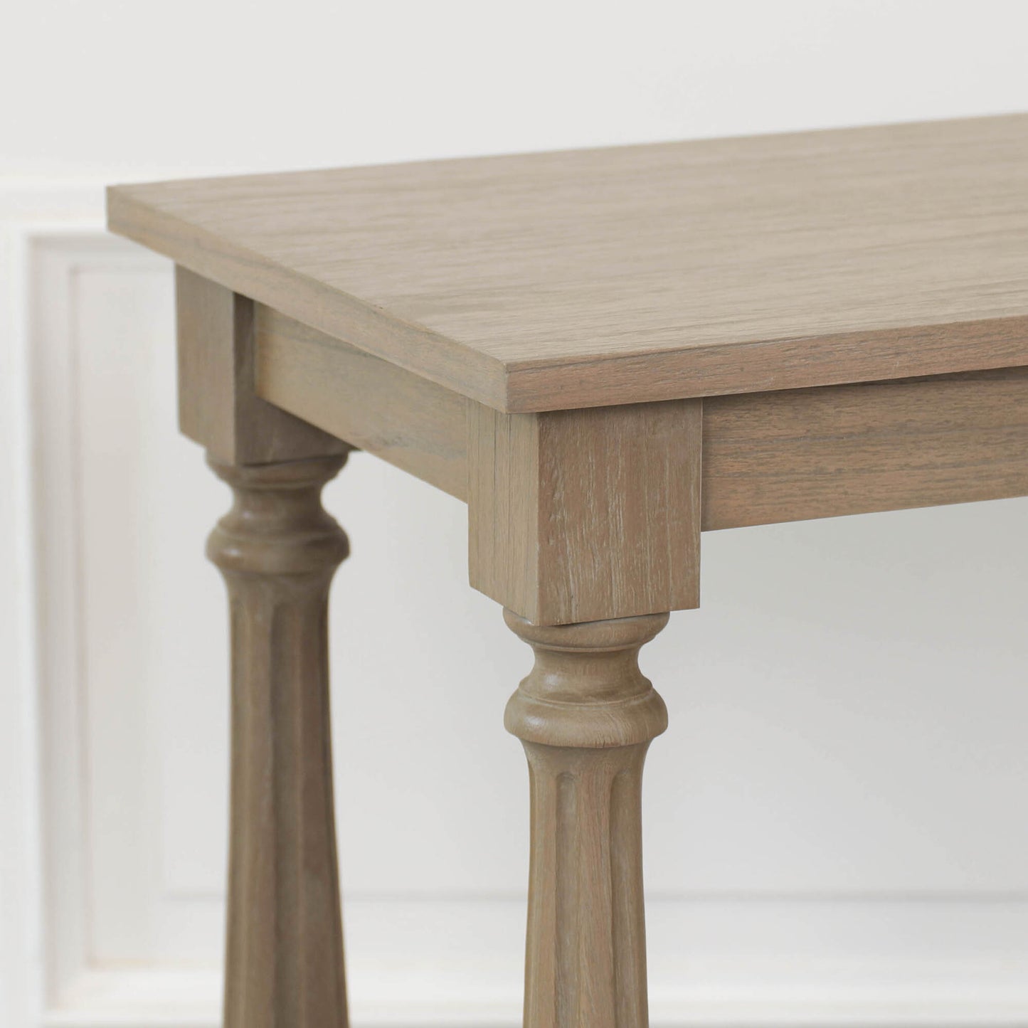 Westbrook Console Table with Shelf – Rustic Natural Wood