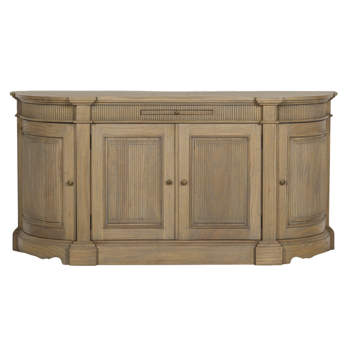 Ashcombe Fluted Buffet Sideboard – Rustic Natural Wood
