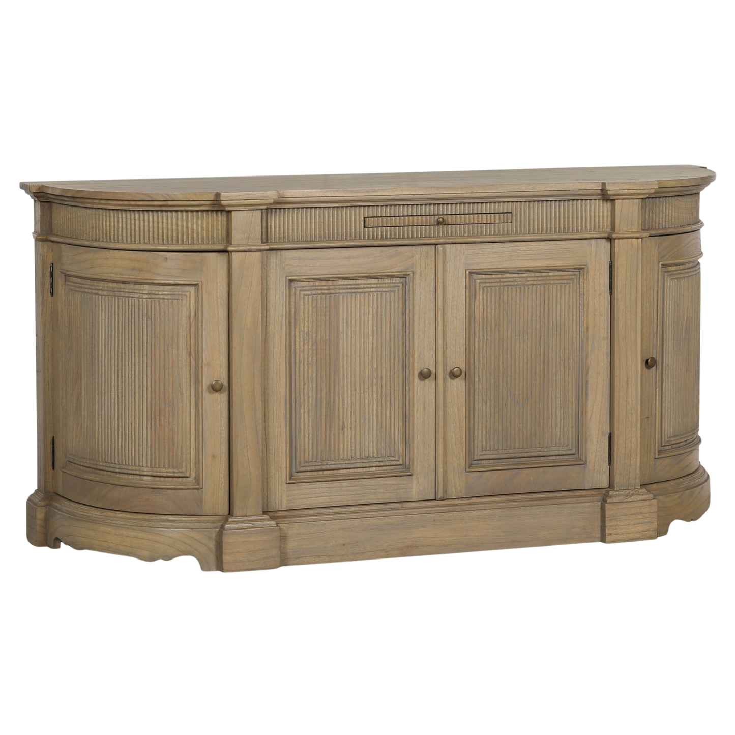 Ashcombe Fluted Buffet Sideboard – Rustic Natural Wood