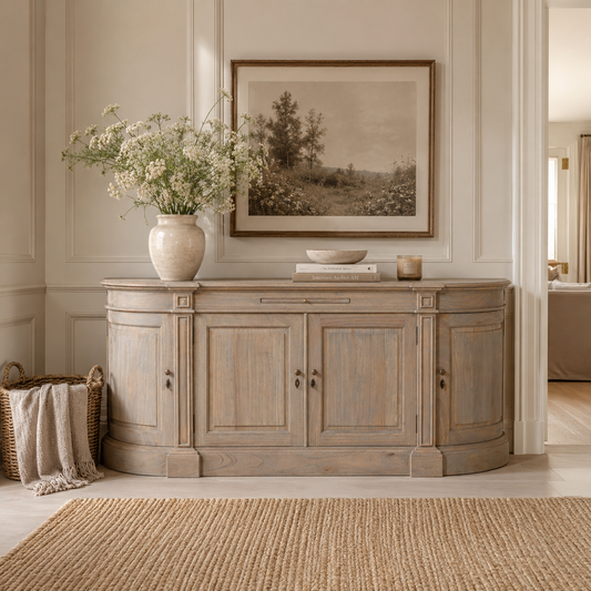 Montclair Buffet Sideboard – Rustic Natural Wood