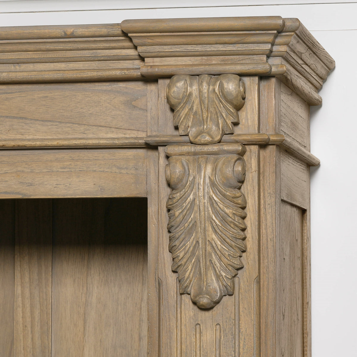 Westbrook Grand Open Bookcase – Rustic White Cedar