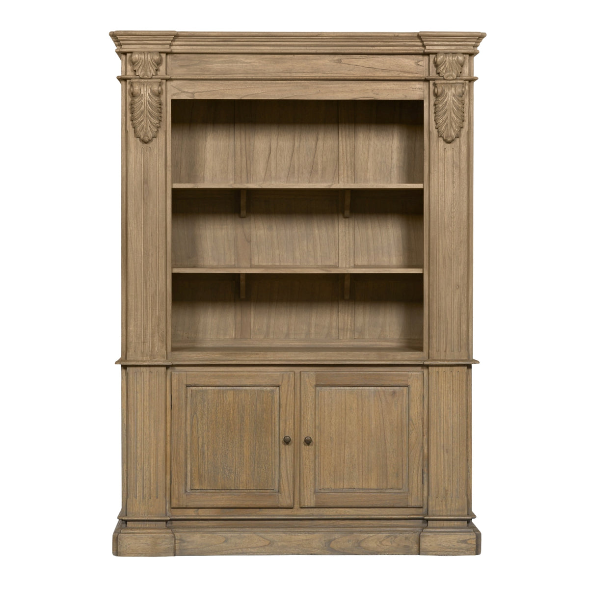 Westbrook Grand Open Bookcase – Rustic White Cedar