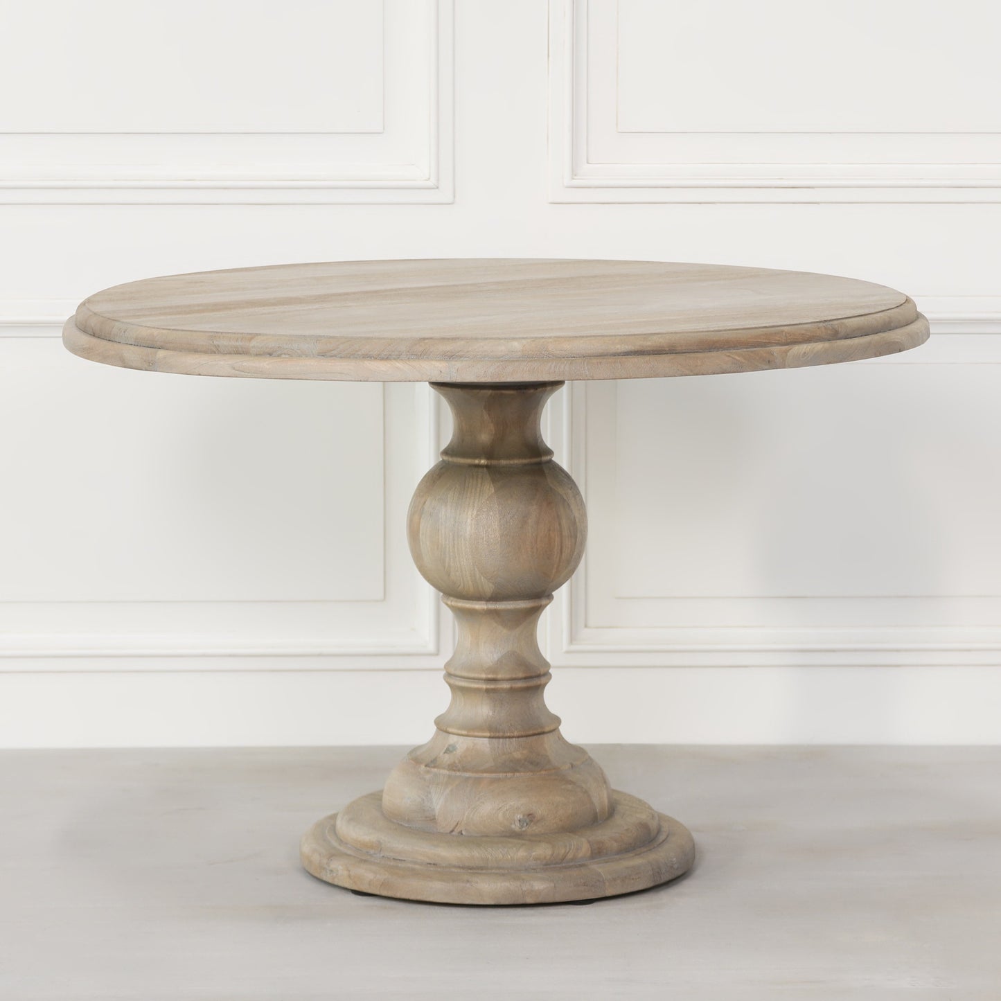 Beaumont Round Dining Table 120cm – Rustic Mango Wood