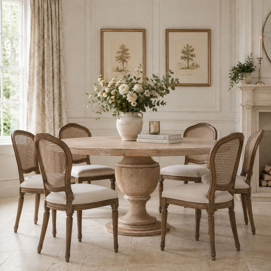 Hatherleigh Round Dining Table 162cm – Rustic Mango Wood