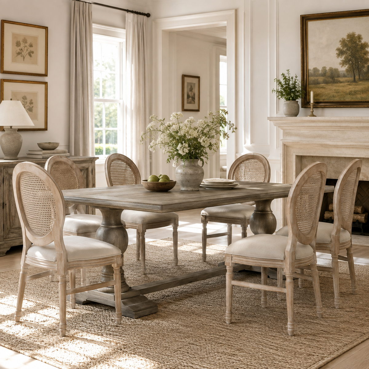 Elmsworth Rectangular Dining Table 240cm – Rustic Mango Wood